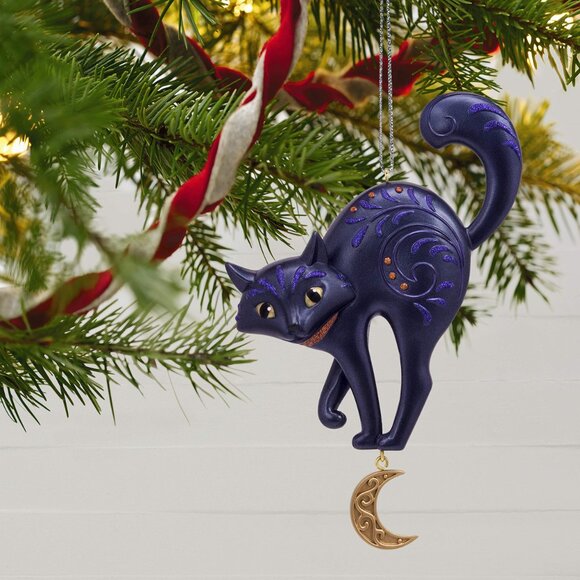 New! Bewitching Black Cat Hallmark Keepsake Ornament 2019 Halloween Spooky